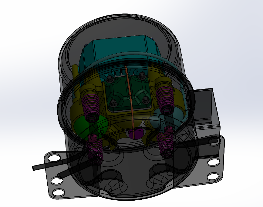 Kaiyun（中国体育）：【工程机械】旋转式冰箱压缩机3D模型图纸Solidworks设计附STEP(图1)